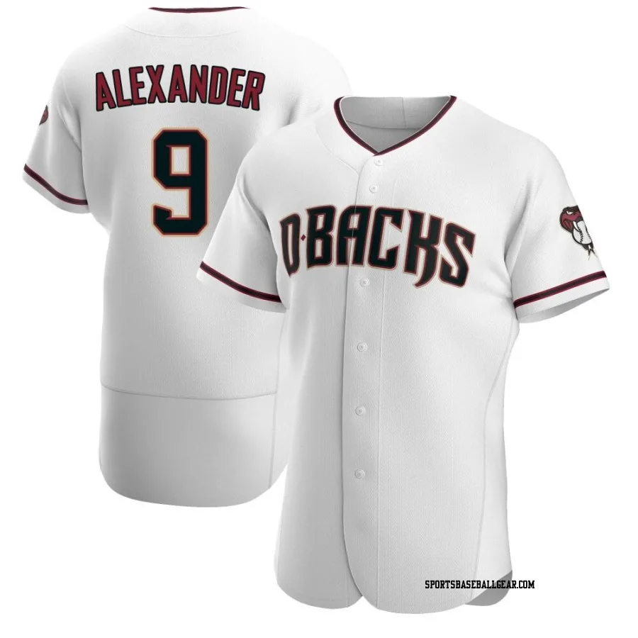 Blaze Alexander Men's Arizona Diamondbacks White/Crimson Authentic Home Jersey