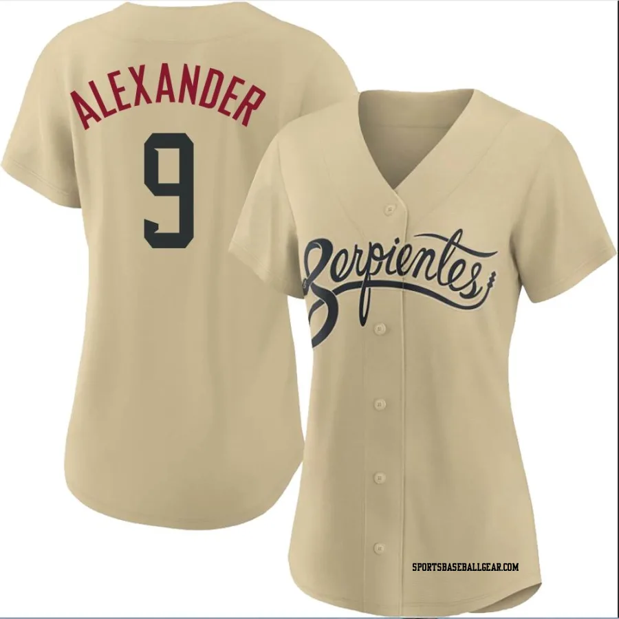 Blaze Alexander Women's Arizona Diamondbacks Gold Authentic 2021 City Connect Cool Base Jersey