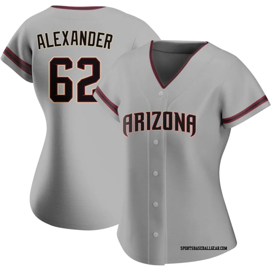 Blaze Alexander Women's Arizona Diamondbacks Gray Authentic Road Jersey