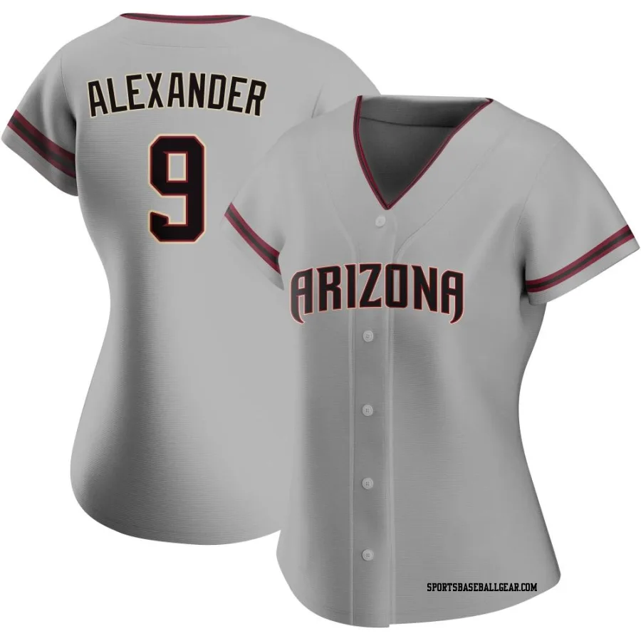 Blaze Alexander Women's Arizona Diamondbacks Gray Replica Road Jersey