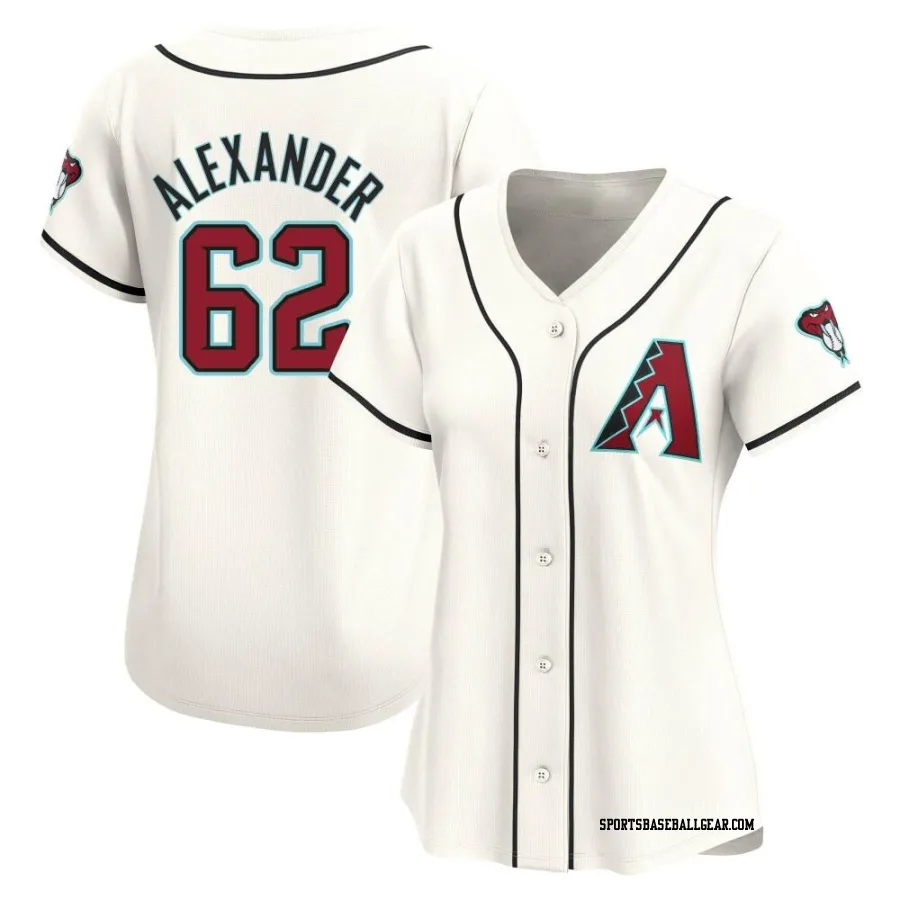 Blaze Alexander Women's Arizona Diamondbacks White Limited Home Jersey