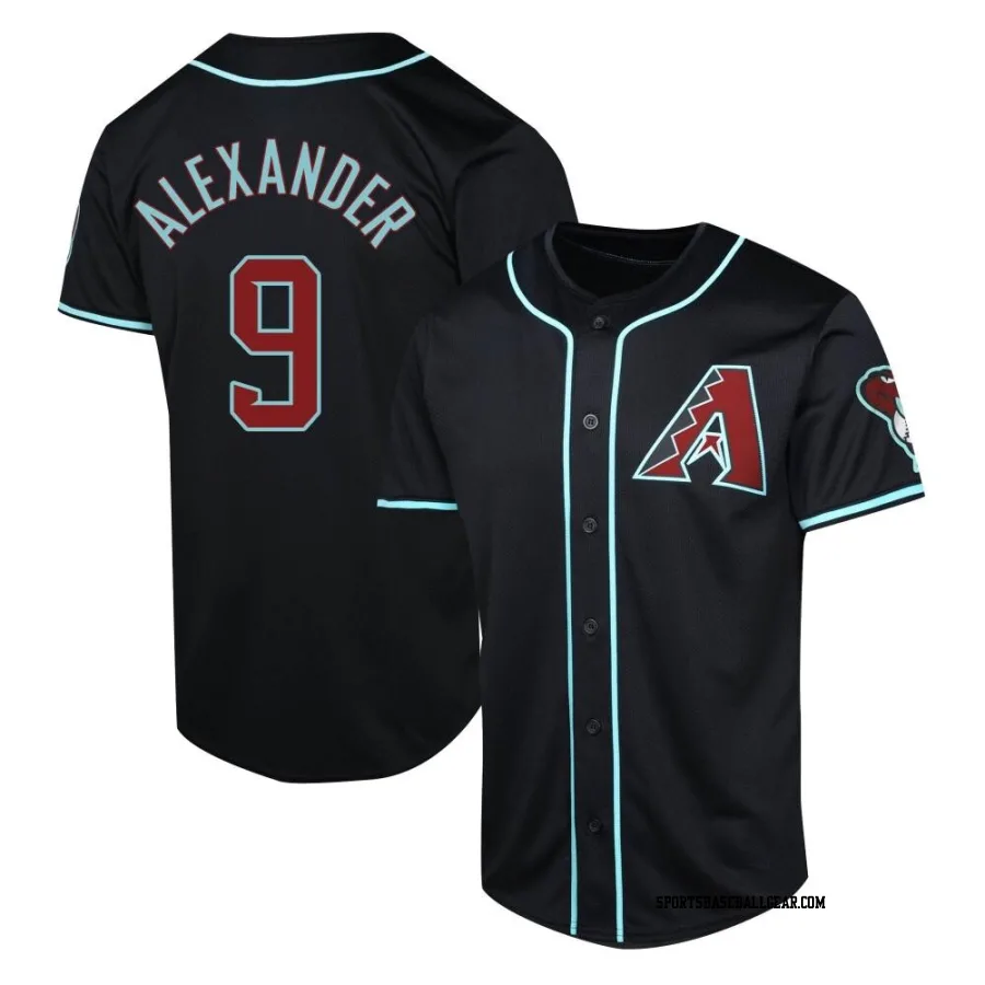 Blaze Alexander Youth Arizona Diamondbacks Black Limited Alternate Jersey