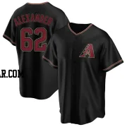 Blaze Alexander Youth Arizona Diamondbacks Black Replica Alternate Jersey