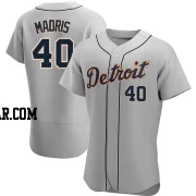 Bligh Madris Men's Detroit Tigers Gray Authentic Road Jersey