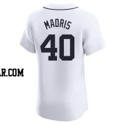 Bligh Madris Men's Detroit Tigers White Elite Home Jersey