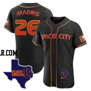 Bligh Madris Men's Houston Astros Black Authentic 2023 Space City Ready 2 Reign Flex Base Jersey