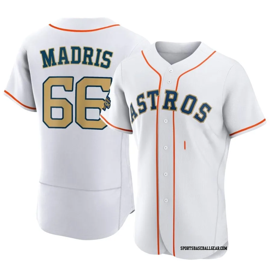 Bligh Madris Men's Houston Astros Gold Authentic White 2023 Collection Jersey