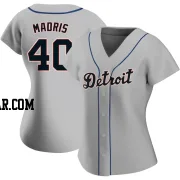 Bligh Madris Women's Detroit Tigers Gray Authentic Road Jersey