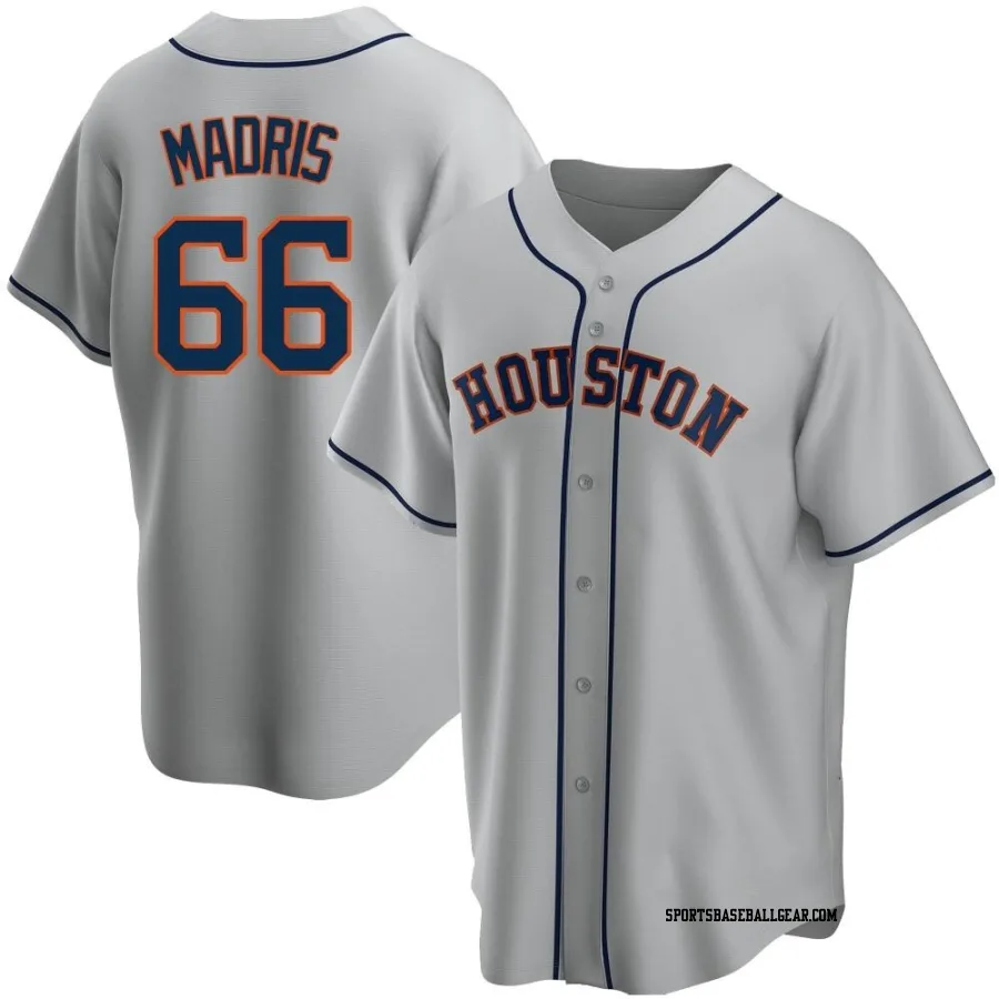 Bligh Madris Youth Houston Astros Gray Replica Road Jersey