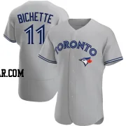 Bo Bichette Men's Toronto Blue Jays Gray Authentic Road Jersey