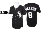 Bo Jackson Men's Chicago White Sox Black Authentic Throwback Jersey