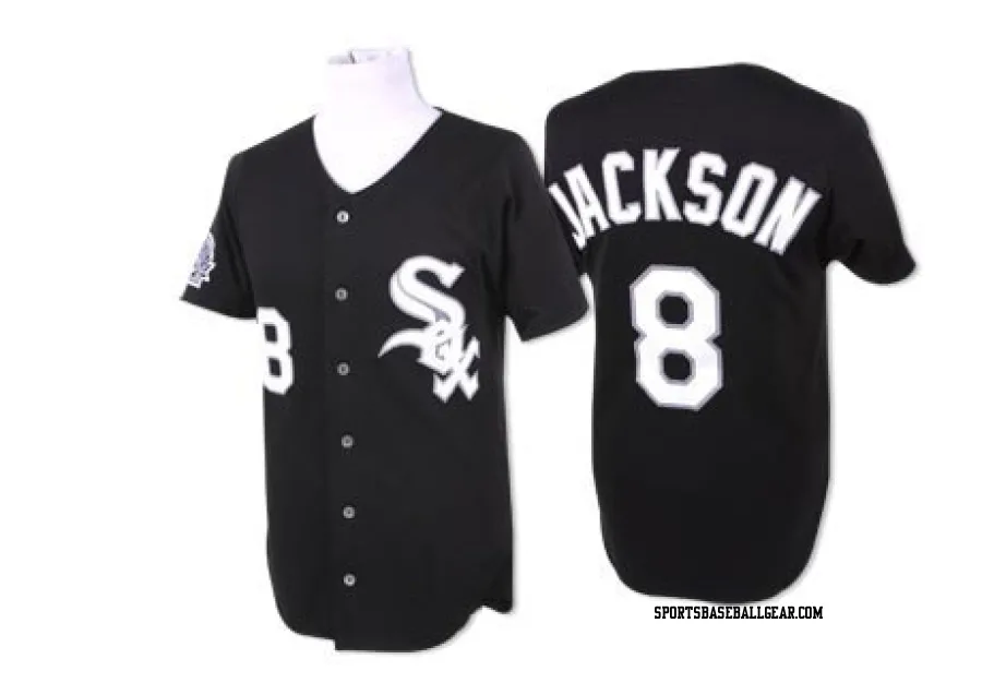 Bo Jackson Men's Chicago White Sox Black Authentic Throwback Jersey