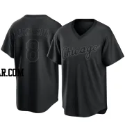 Bo Jackson Men's Chicago White Sox Black Replica Pitch Fashion Jersey