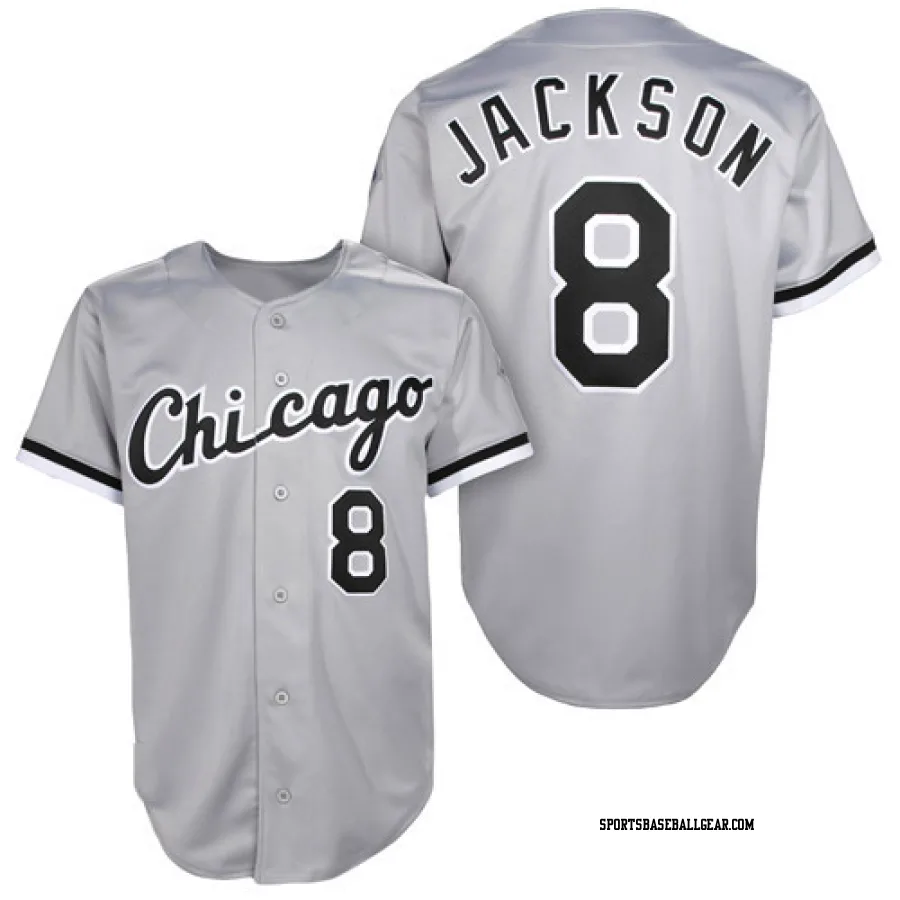 Bo Jackson Men's Chicago White Sox Grey Authentic 1993 Throwback Jersey