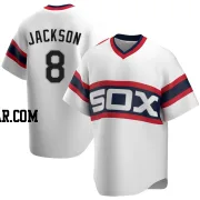 Bo Jackson Men's Chicago White Sox White Replica Cooperstown Collection Jersey