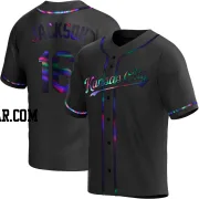 Bo Jackson Men's Kansas City Royals Black Holographic Replica Alternate Jersey