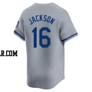 Bo Jackson Men's Kansas City Royals Gray Limited Away Jersey