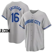 Bo Jackson Men's Kansas City Royals Gray Replica 2022 Road Jersey