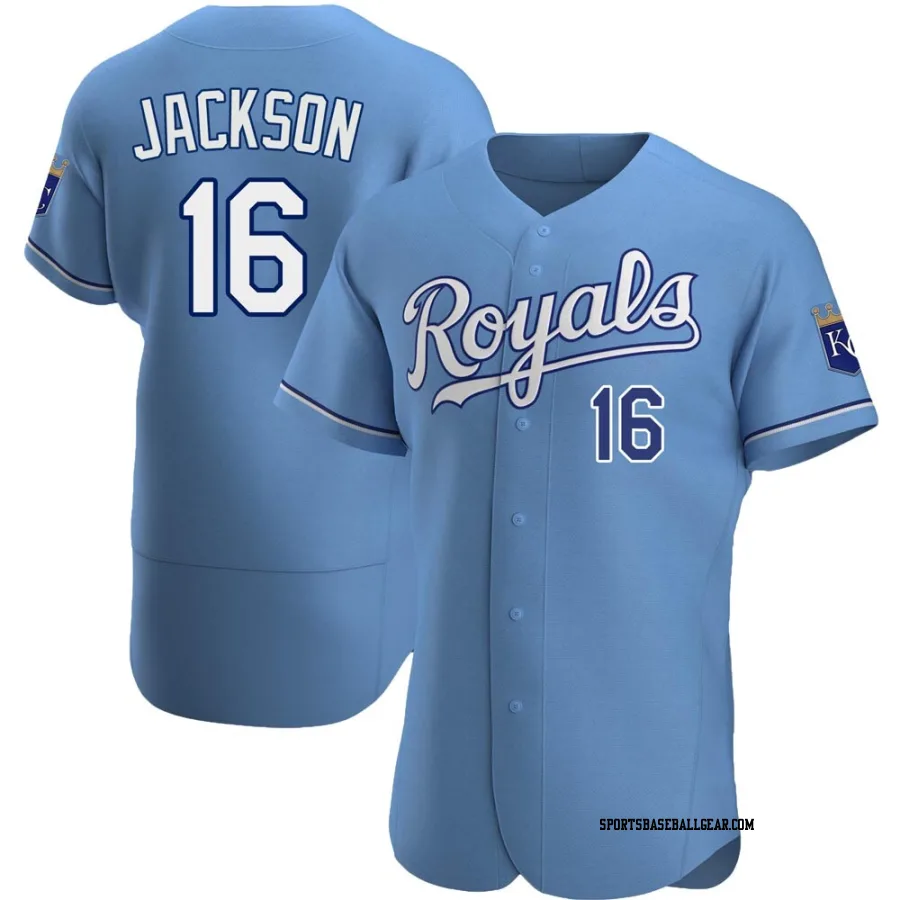 Bo Jackson Men's Kansas City Royals Light Blue Authentic Alternate Jersey