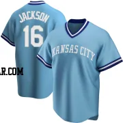 Bo Jackson Men's Kansas City Royals Light Blue Replica Road Cooperstown Collection Jersey