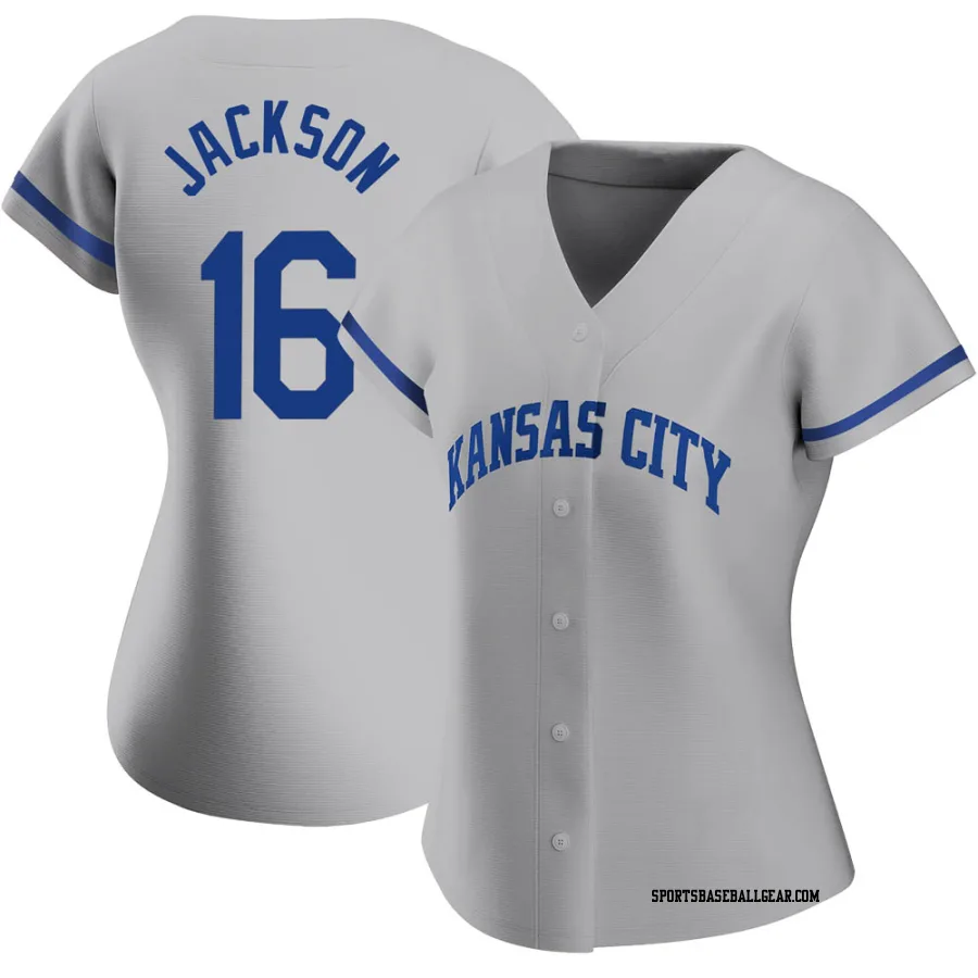 Bo Jackson Women's Kansas City Royals Gray Replica 2022 Road Jersey