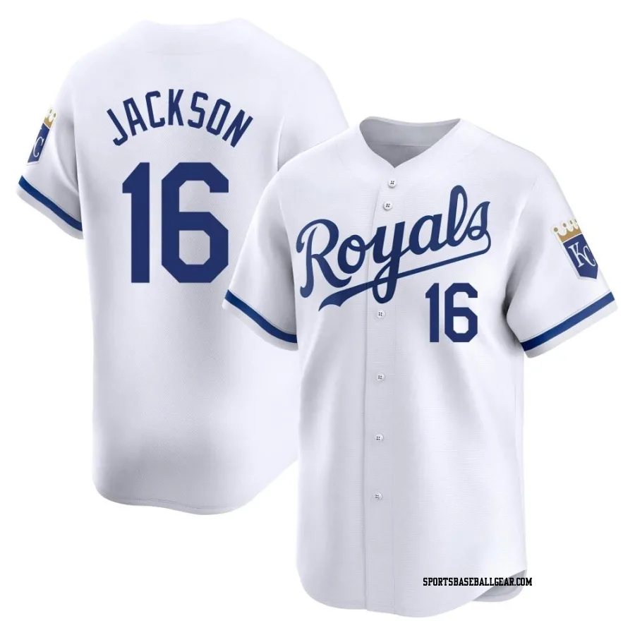 Bo Jackson Youth Kansas City Royals White Limited Home Jersey