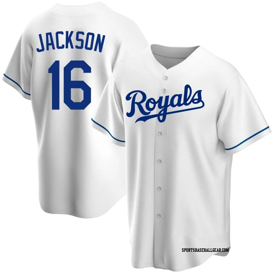 Bo Jackson Youth Kansas City Royals White Replica Home Jersey