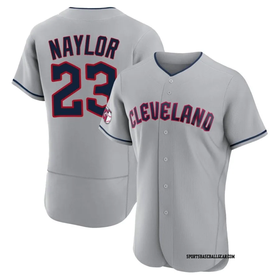 Bo Naylor Men's Cleveland Guardians Gray Authentic Road Jersey