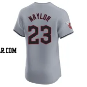 Bo Naylor Men's Cleveland Guardians Gray Elite Road Jersey