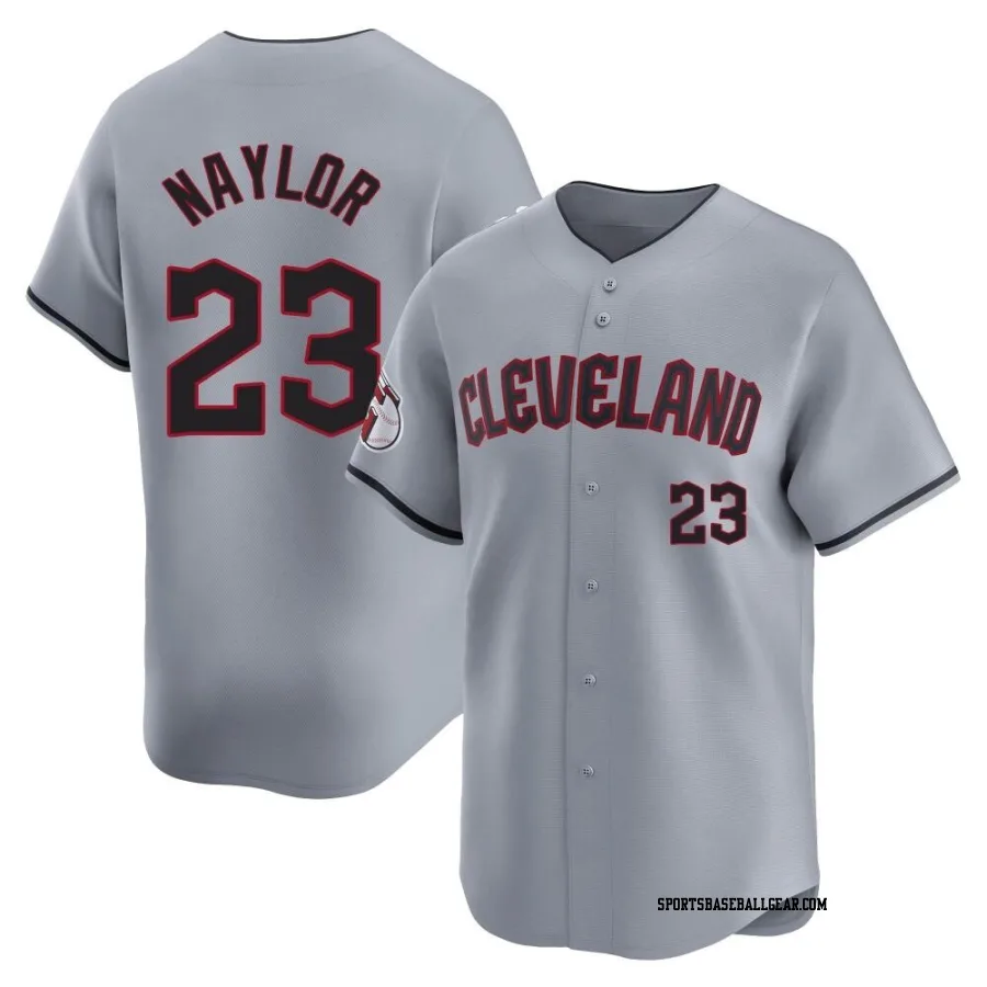 Bo Naylor Men's Cleveland Guardians Gray Limited Road Jersey