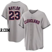 Bo Naylor Men's Cleveland Guardians Gray Replica Road Jersey