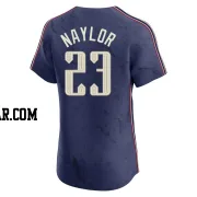 Bo Naylor Men's Cleveland Guardians Navy Elite 2024 City Connect Jersey