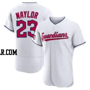 Bo Naylor Men's Cleveland Guardians White Authentic Home Jersey