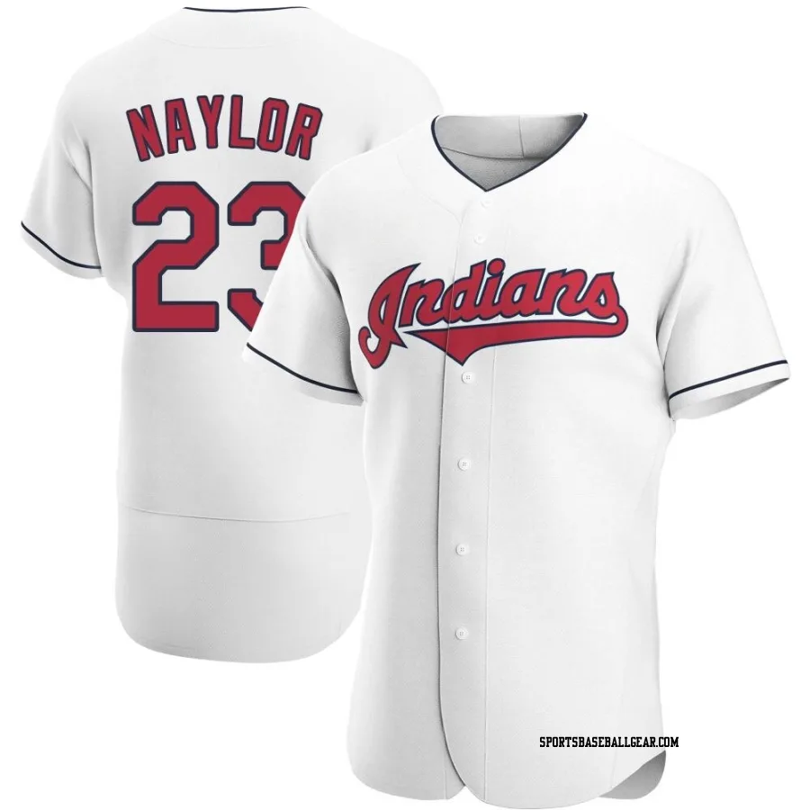 Bo Naylor Men's Cleveland Guardians White Authentic Home Jersey