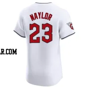 Bo Naylor Men's Cleveland Guardians White Elite Home Jersey