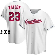 Bo Naylor Men's Cleveland Guardians White Replica Home Jersey