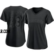 Bo Naylor Women's Cleveland Guardians Black Replica Pitch Fashion Jersey