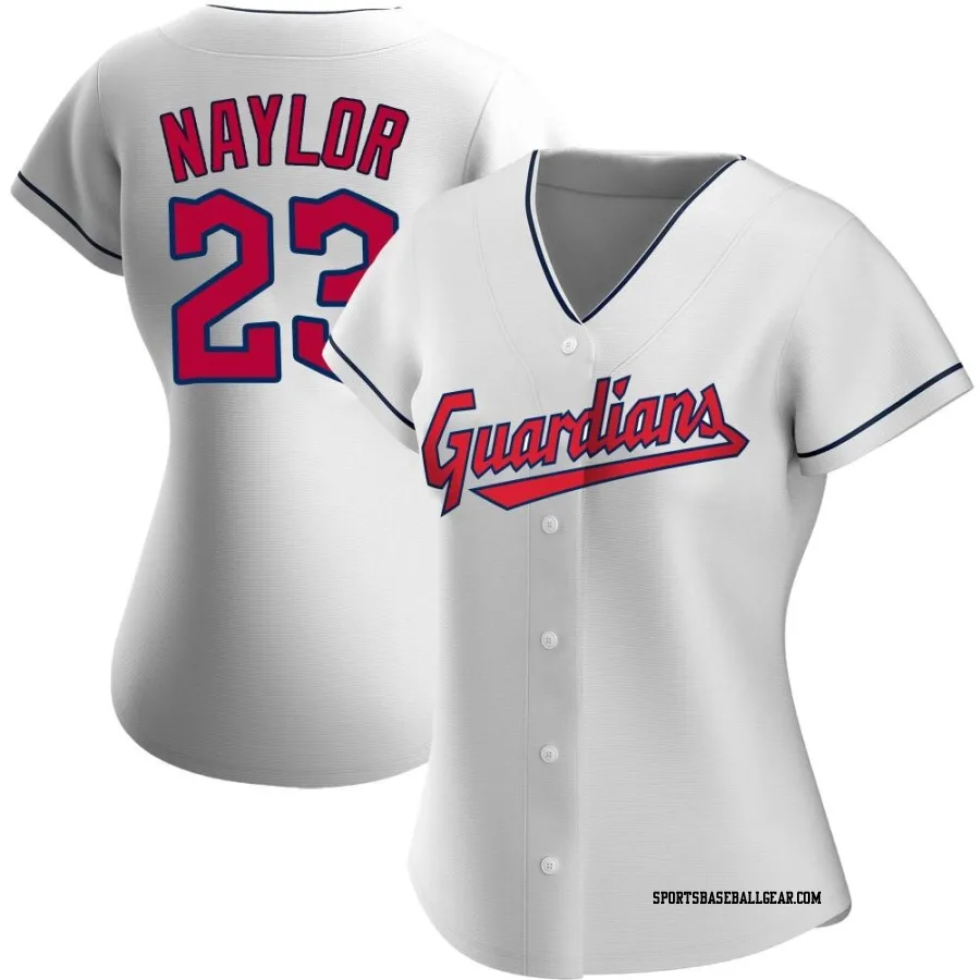 Bo Naylor Women's Cleveland Guardians White Authentic Home Jersey