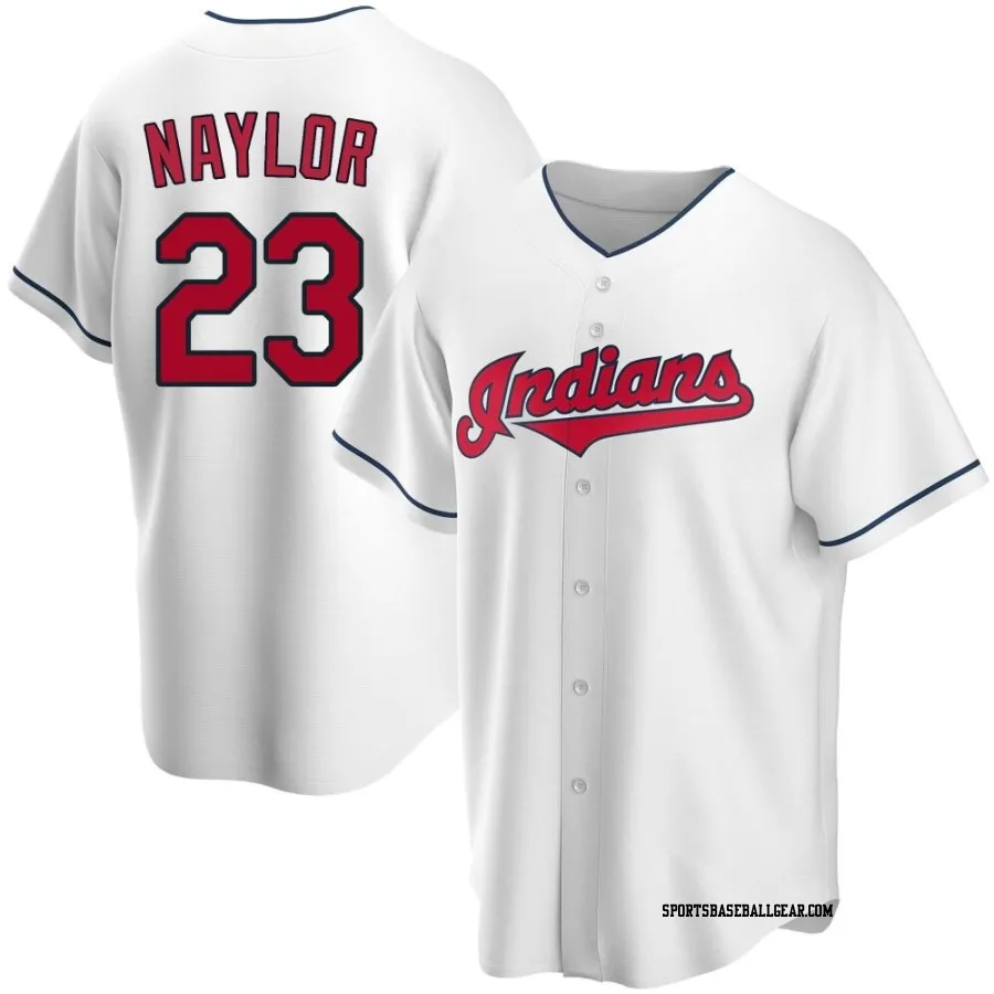 Bo Naylor Youth Cleveland Guardians White Replica Home Jersey