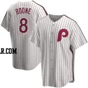 Bob Boone Men's Philadelphia Phillies White Replica Home Cooperstown Collection Jersey