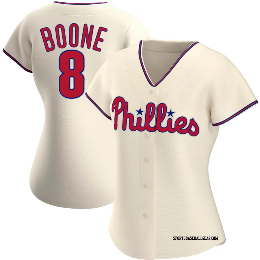 Bob Boone Women's Philadelphia Phillies Cream Authentic Alternate Jersey