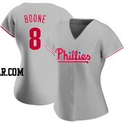 Bob Boone Women's Philadelphia Phillies Gray Replica Road Jersey