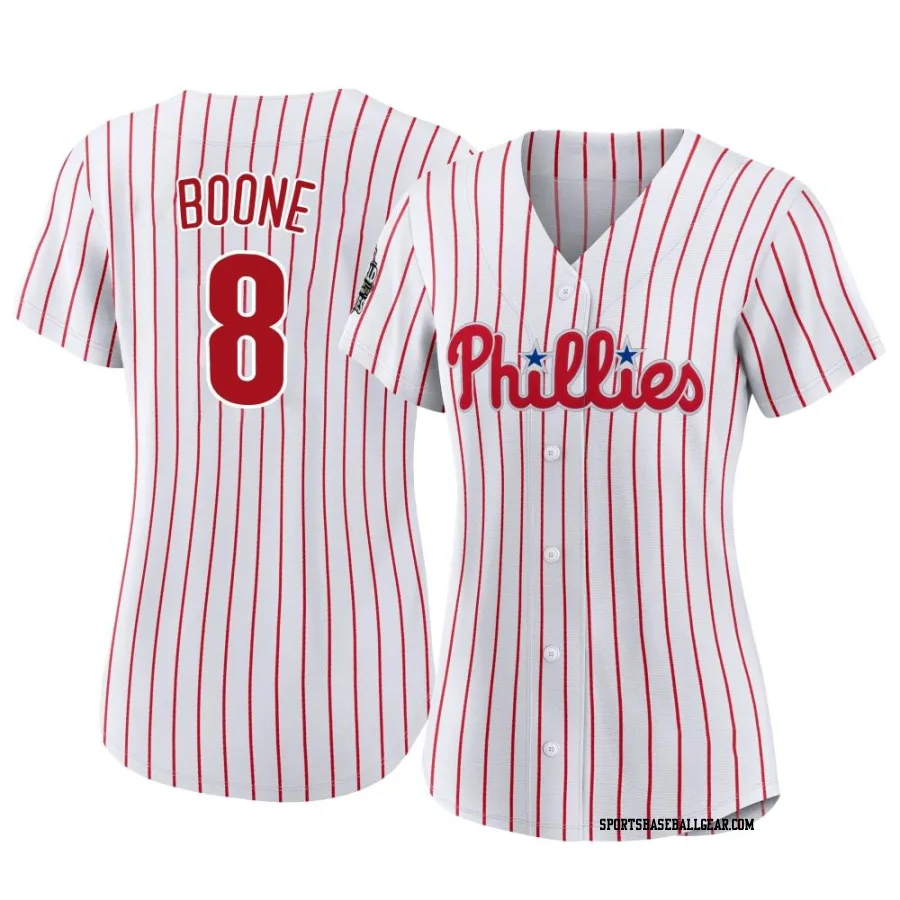 Bob Boone Women's Philadelphia Phillies White Replica 2022 World Series Home Jersey