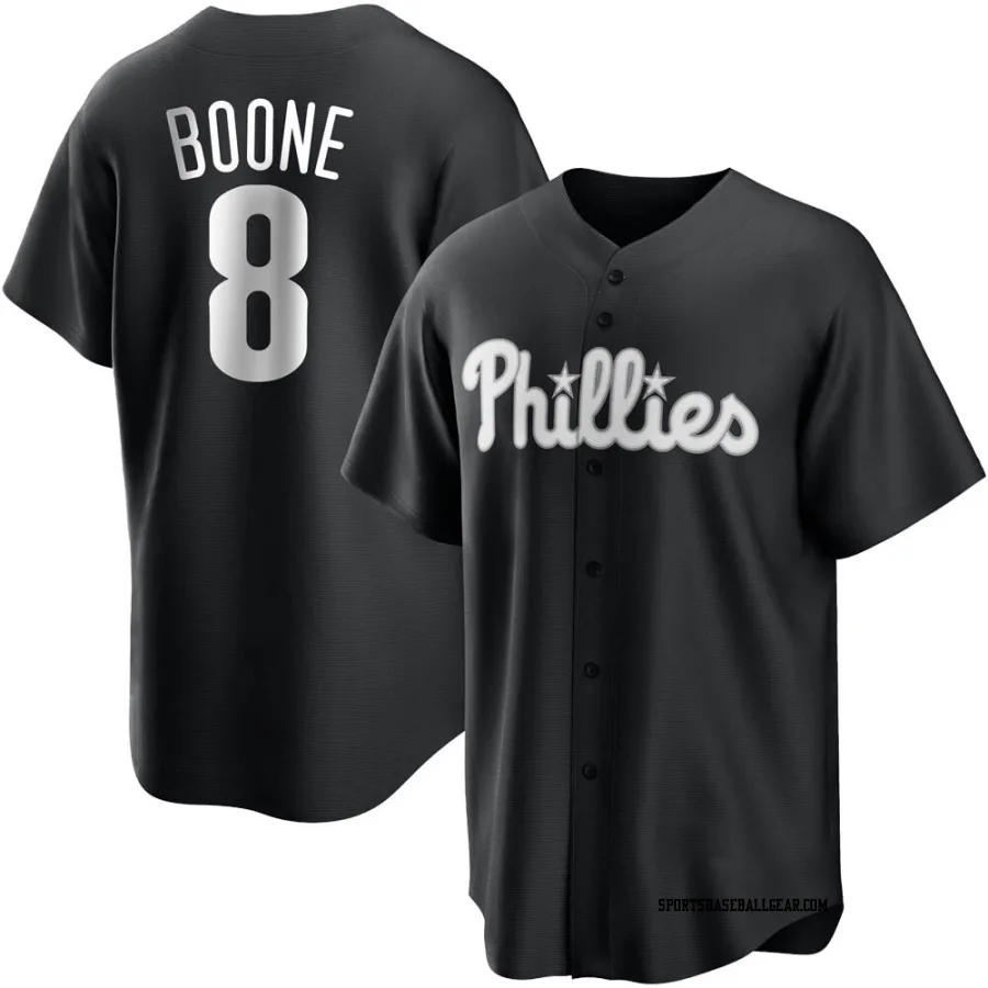 Bob Boone Youth Philadelphia Phillies Black/White Replica Jersey