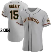 Bob Brenly Men's San Francisco Giants Gray Authentic Road Jersey