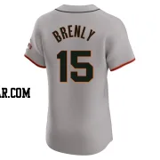 Bob Brenly Men's San Francisco Giants Gray Elite Road Jersey