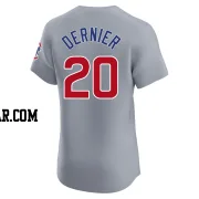 Bob Dernier Men's Chicago Cubs Gray Elite Road Jersey