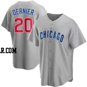 Bob Dernier Men's Chicago Cubs Gray Replica Road Jersey