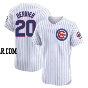 Bob Dernier Men's Chicago Cubs White Elite Home Jersey