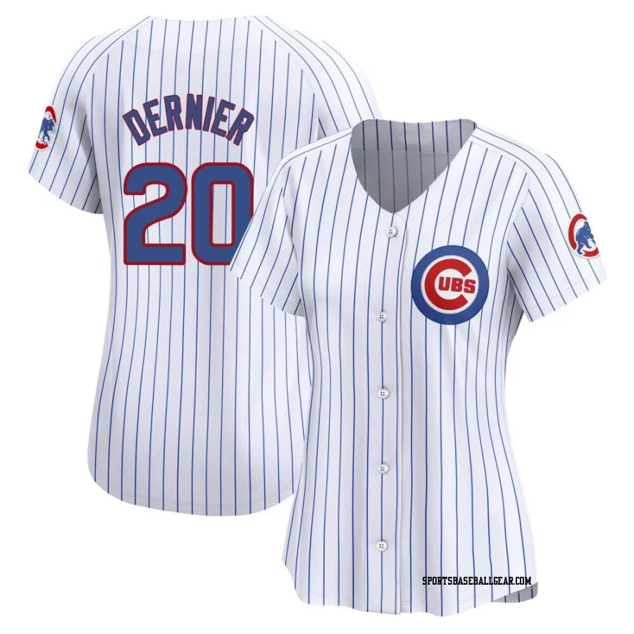 Bob Dernier Women's Chicago Cubs White Limited Home Jersey